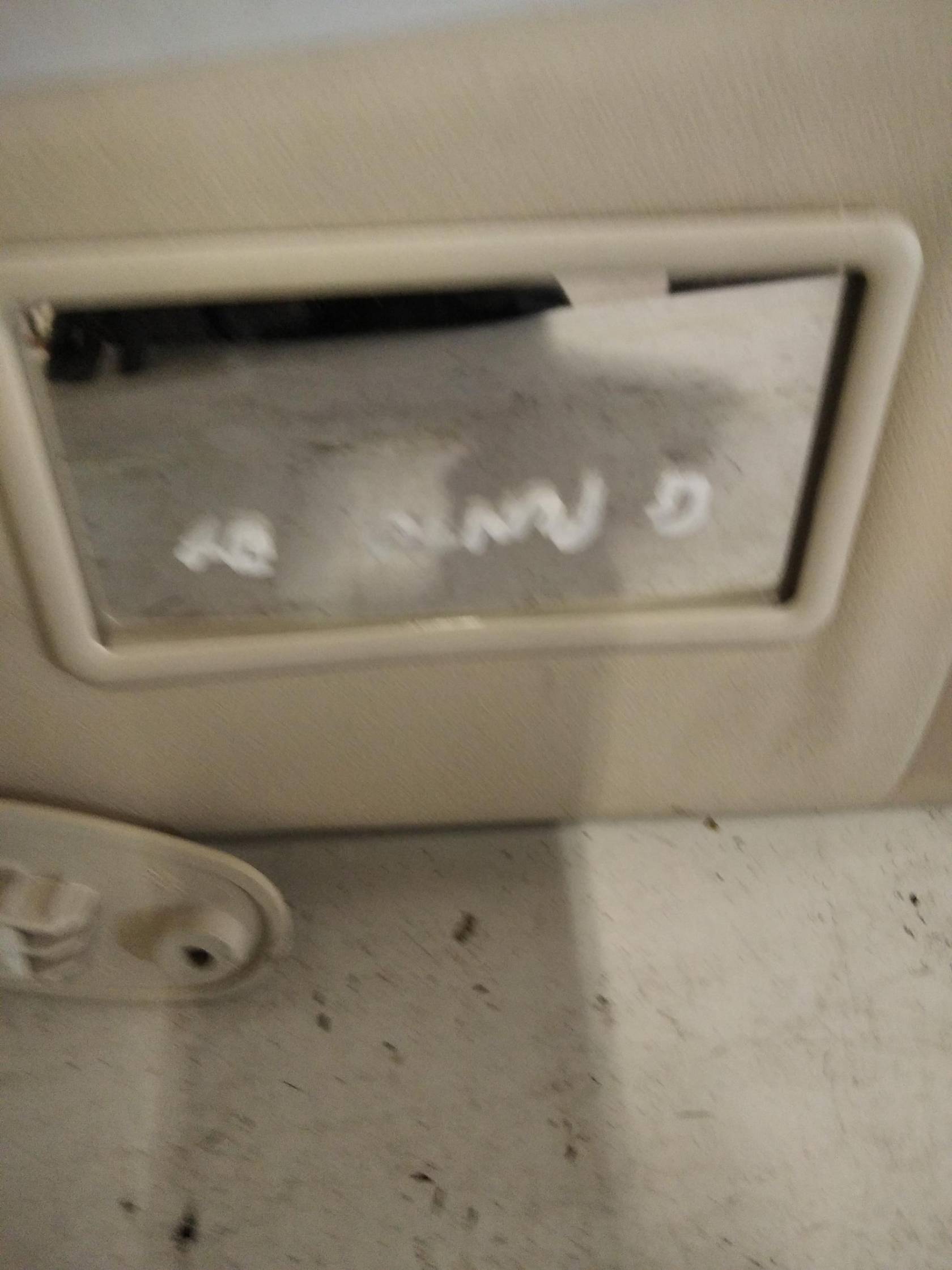 Aletta parasole parabrezza dx.